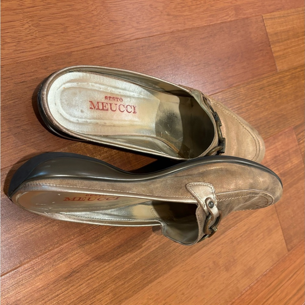 Sesto Meucci Leather Slide Mules, women’s size 9medium - Picture 5 of 10